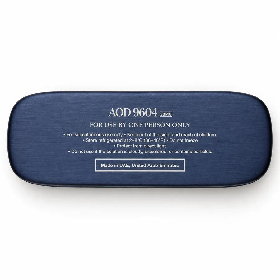 AOD 9604 pen and packaging